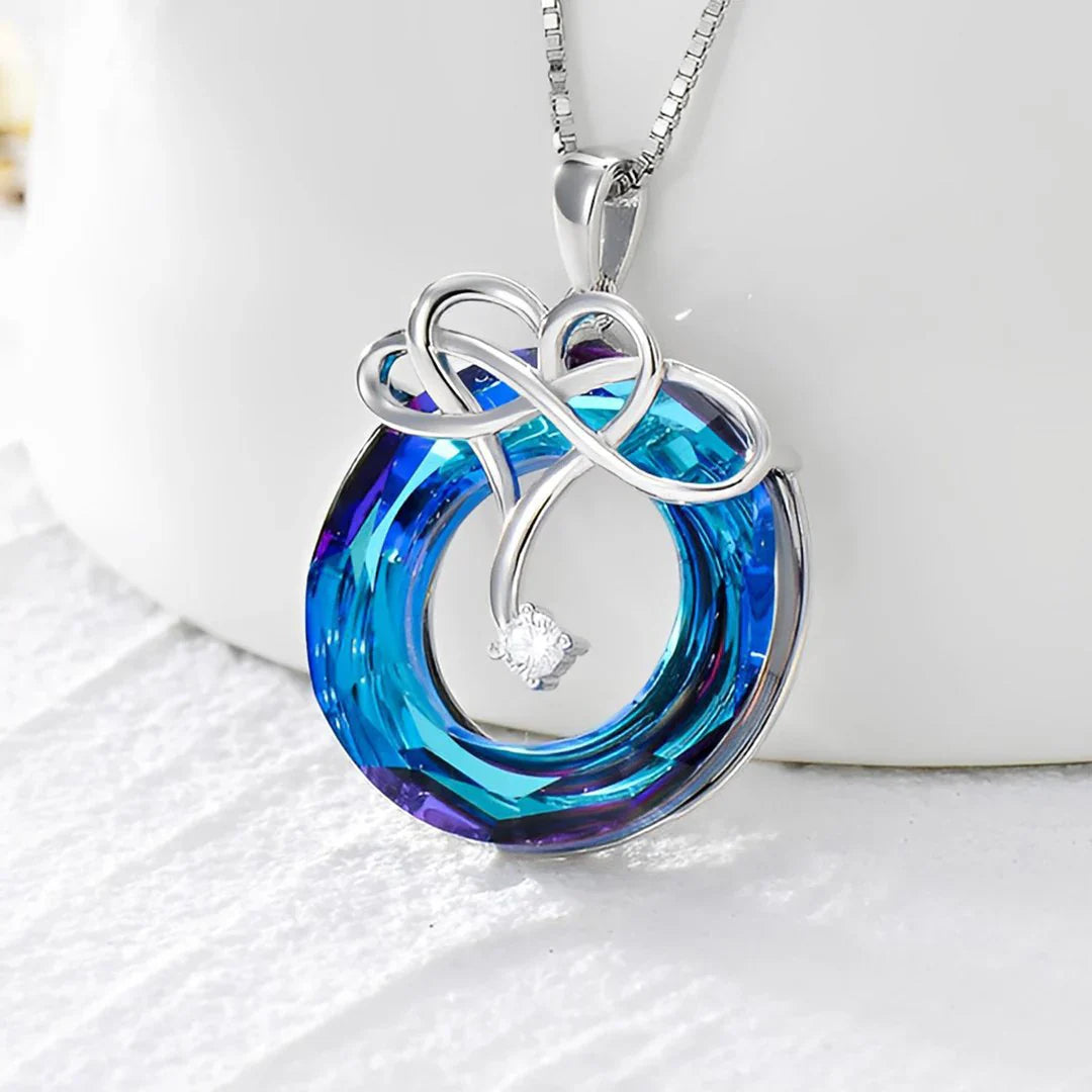 Vioraia I love You Until Infinity Runs Out - 925 Sterling Silver Necklace