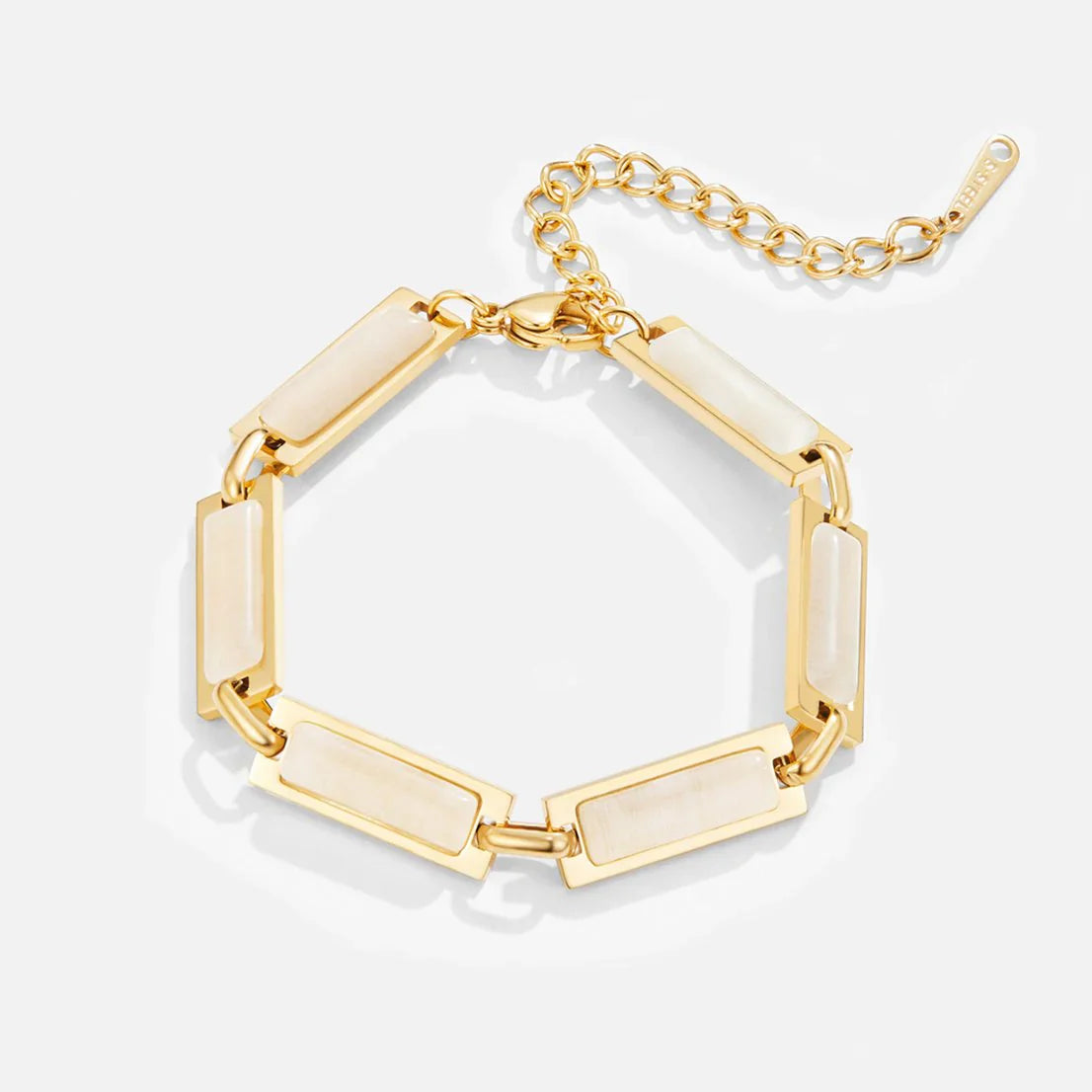 Vioraia Opal Gold Baguette Bracelet