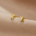 Vioraia Graffiti X Stud Earrings