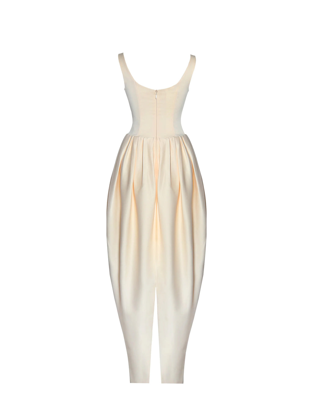Udana Butter Yellow Drop Waist Tulip Gown