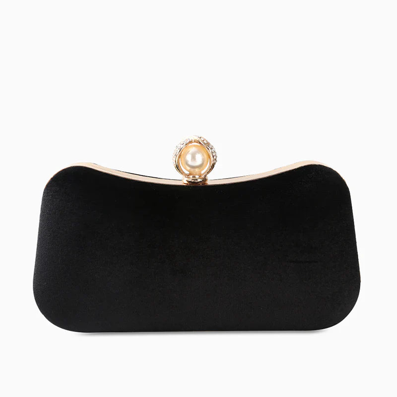 Vioraia Megan Velvet Clutch Bag