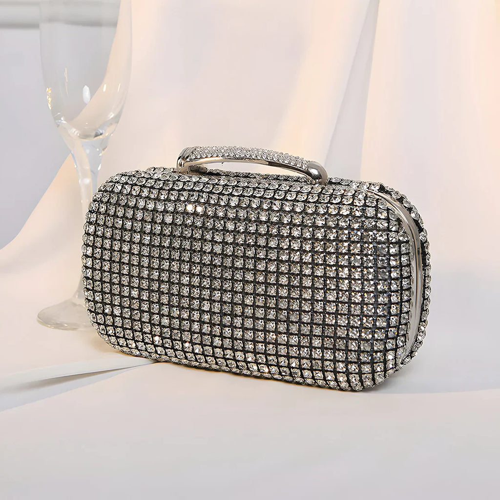Vioraia Sara Diamond Encrusted Clutch Bag