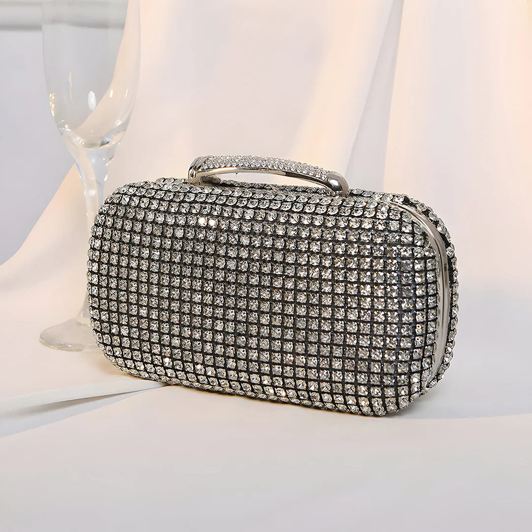 Vioraia Sara Diamond Encrusted Clutch Bag