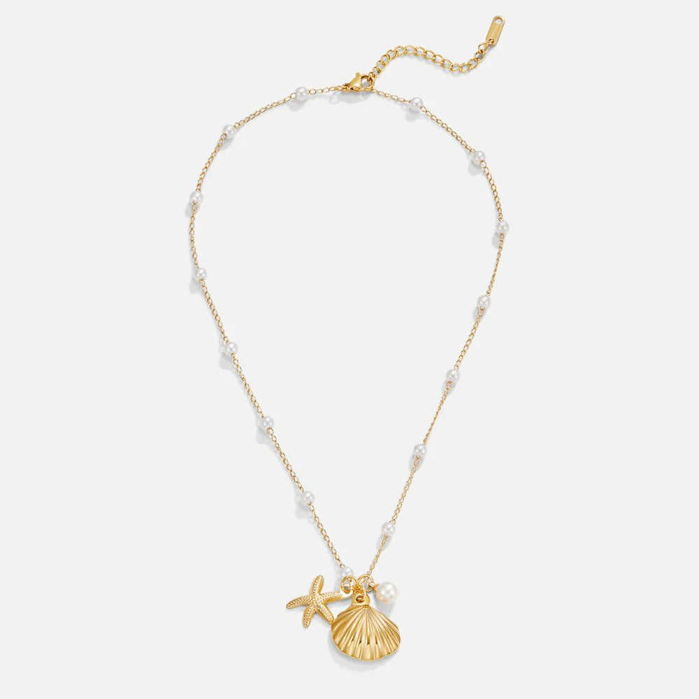Vioraia Aria Shell Charm Necklace