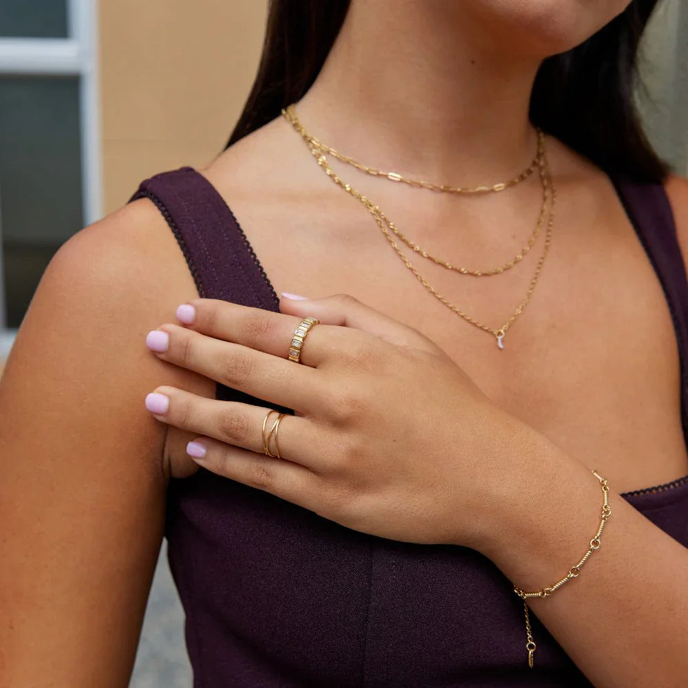 Vioraia Gigi Square Crystal Ring