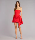 Steal The Scene Strapless Mini Dress