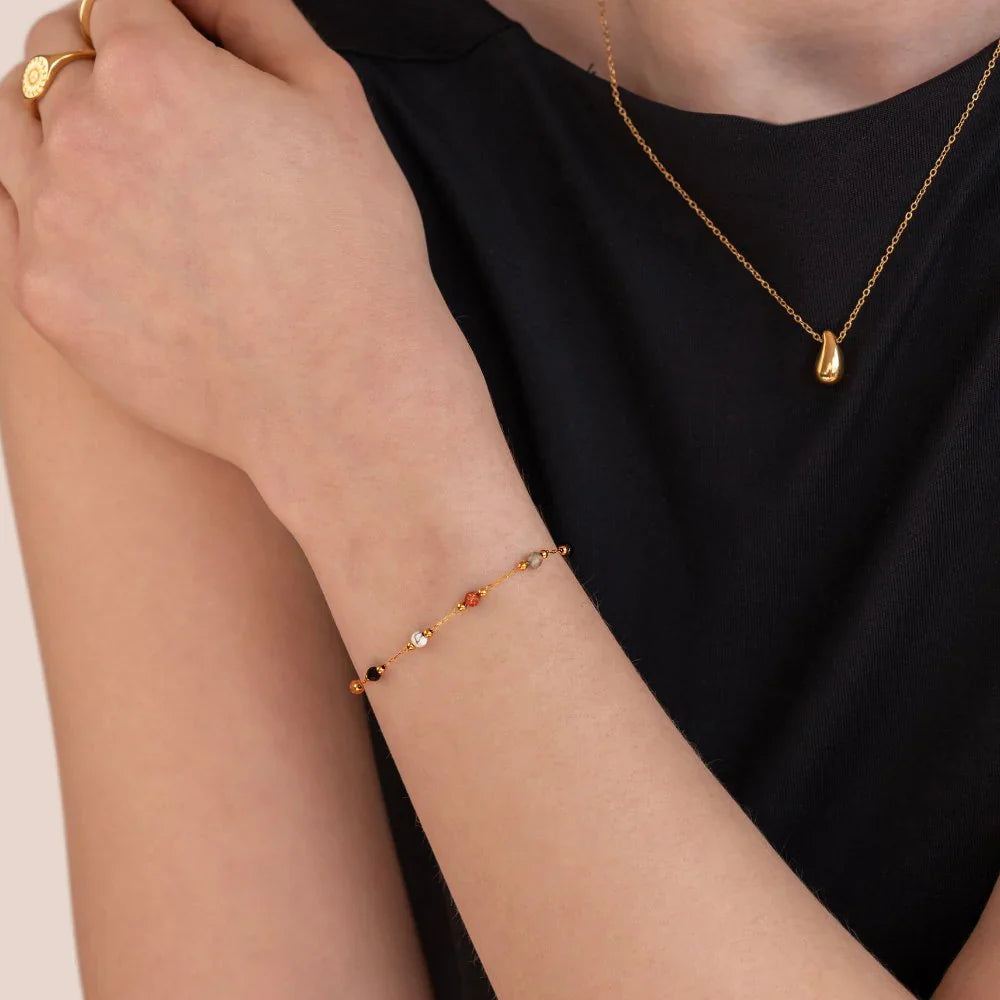 Vioraia Lulu Beaded Stone Bracelet