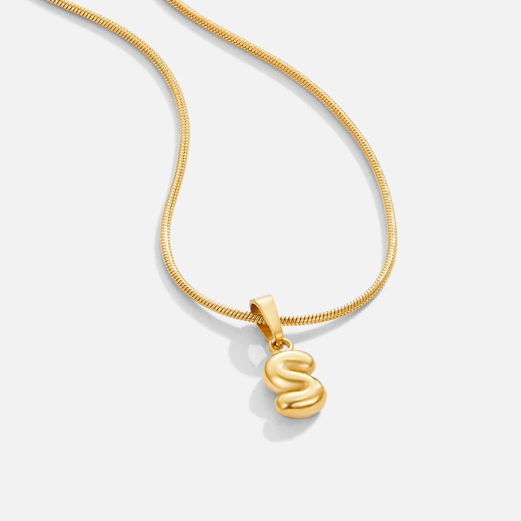 Vioraia Bubble Letter Necklace