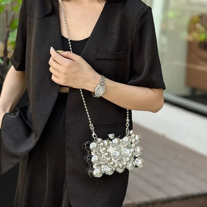 Vioraia Jada Acrylic Clutch Bag