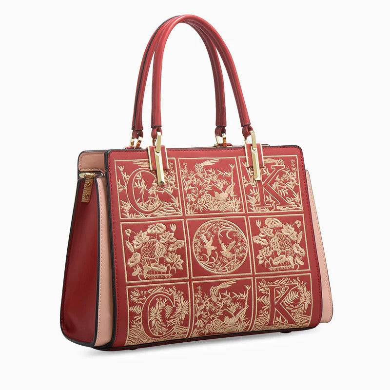 Vioraia Havilah Embroidery Medium Tote Bag