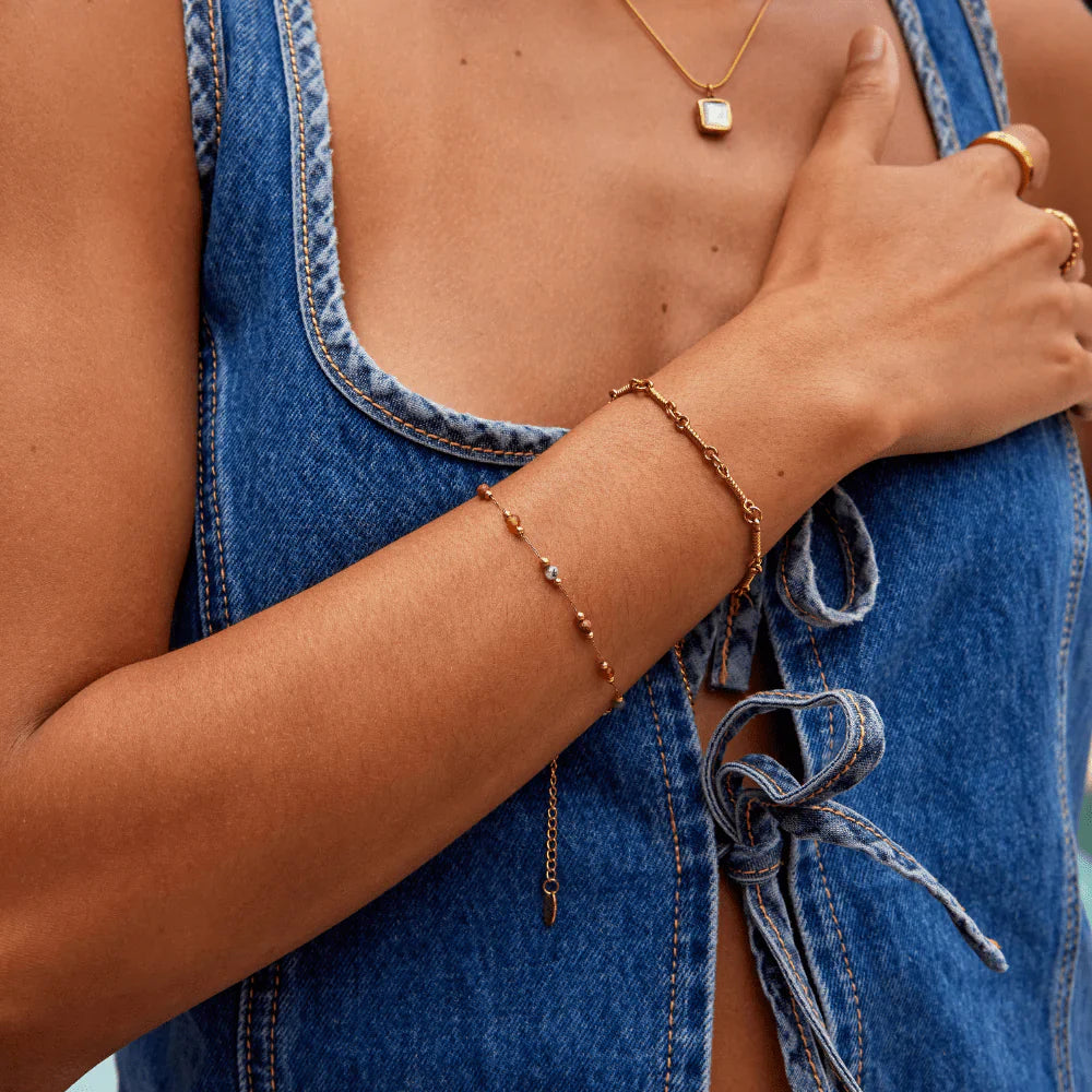 Vioraia Lulu Beaded Stone Bracelet