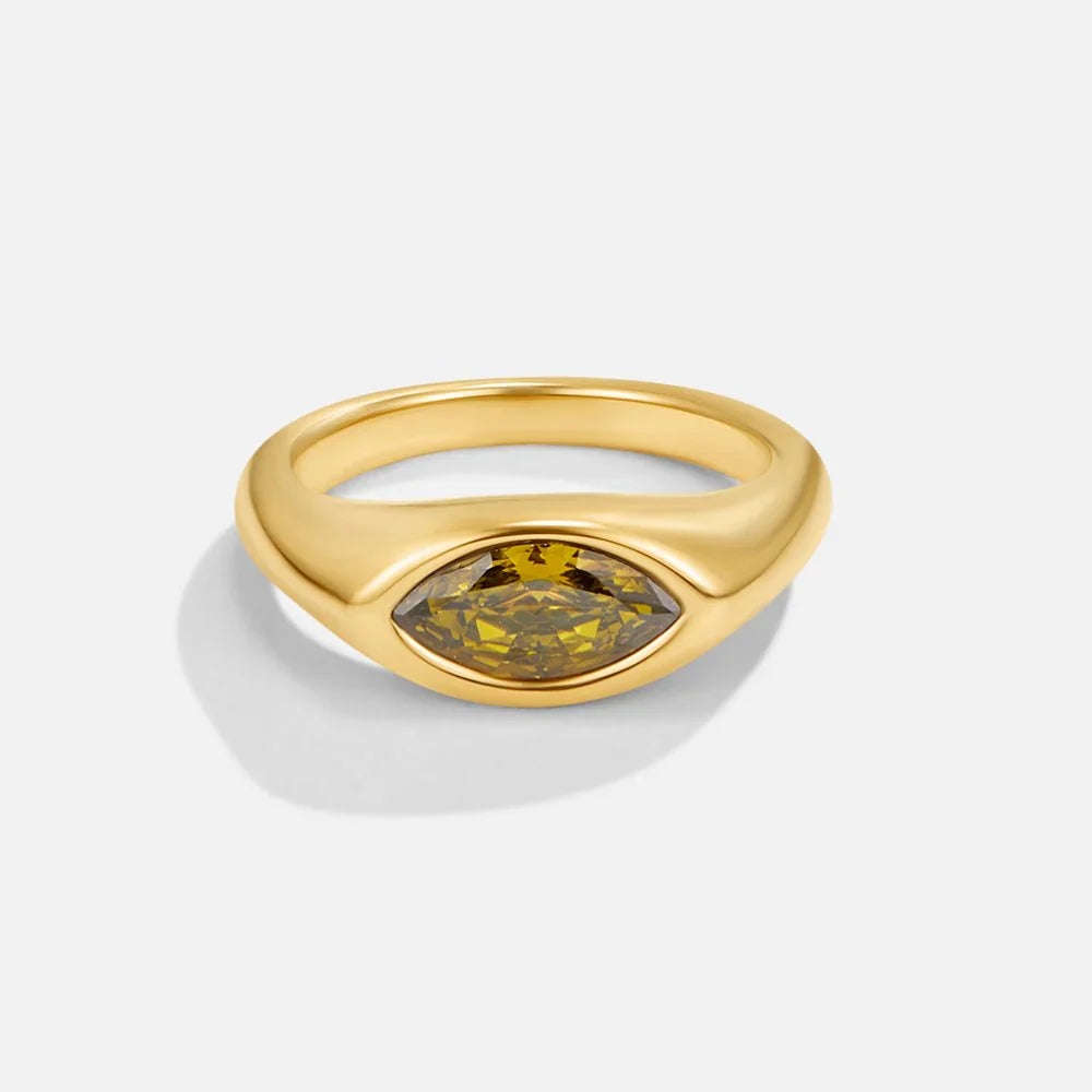 Vioraia Green Arizona Crystal Ring