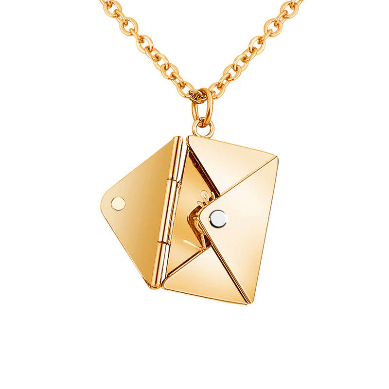 Vioraia Personalized Envelope Locket Necklace