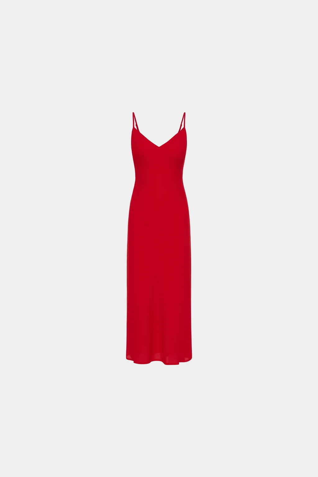 Georgette Midi Dress | Cherry Red