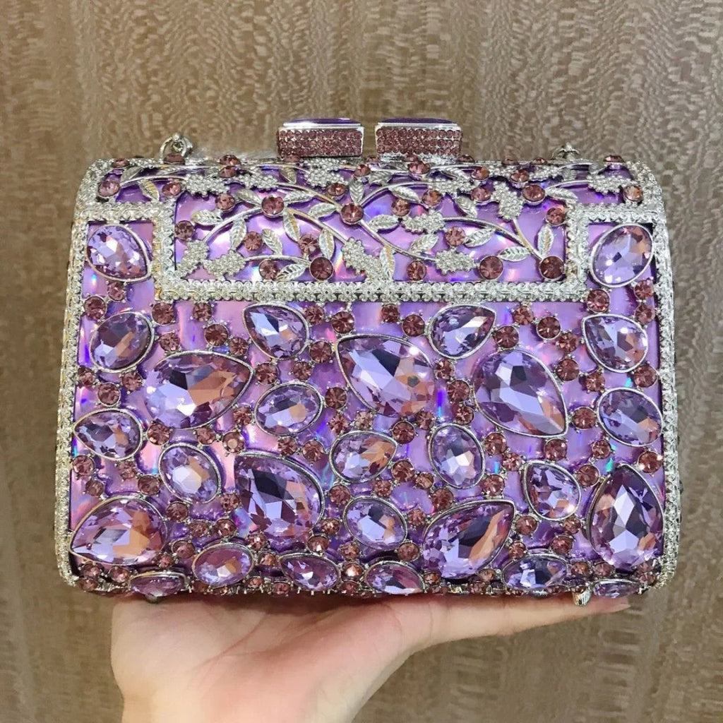 Vioraia (CS) Tiffany Crystals Clutch Bag