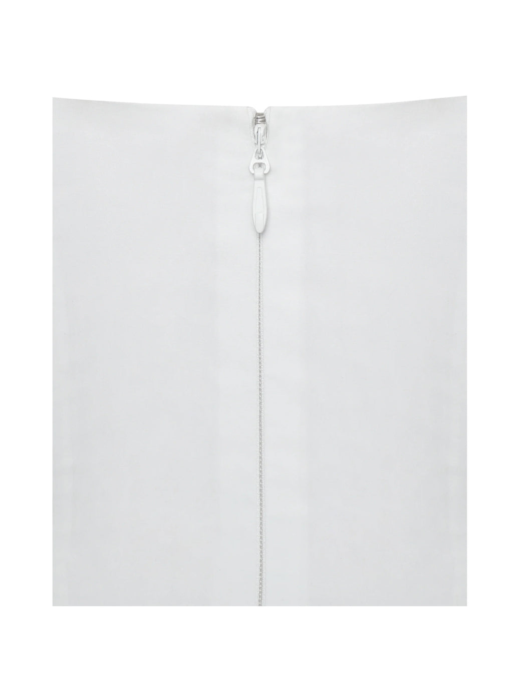 Corinne White Poplin Flared Maxi Dress with Removable Bow
