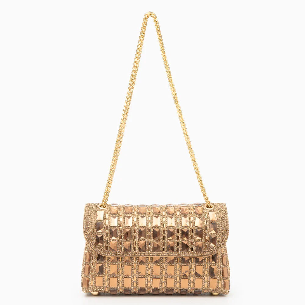 Vioraia Ayesha Gemstones Clutch Bag