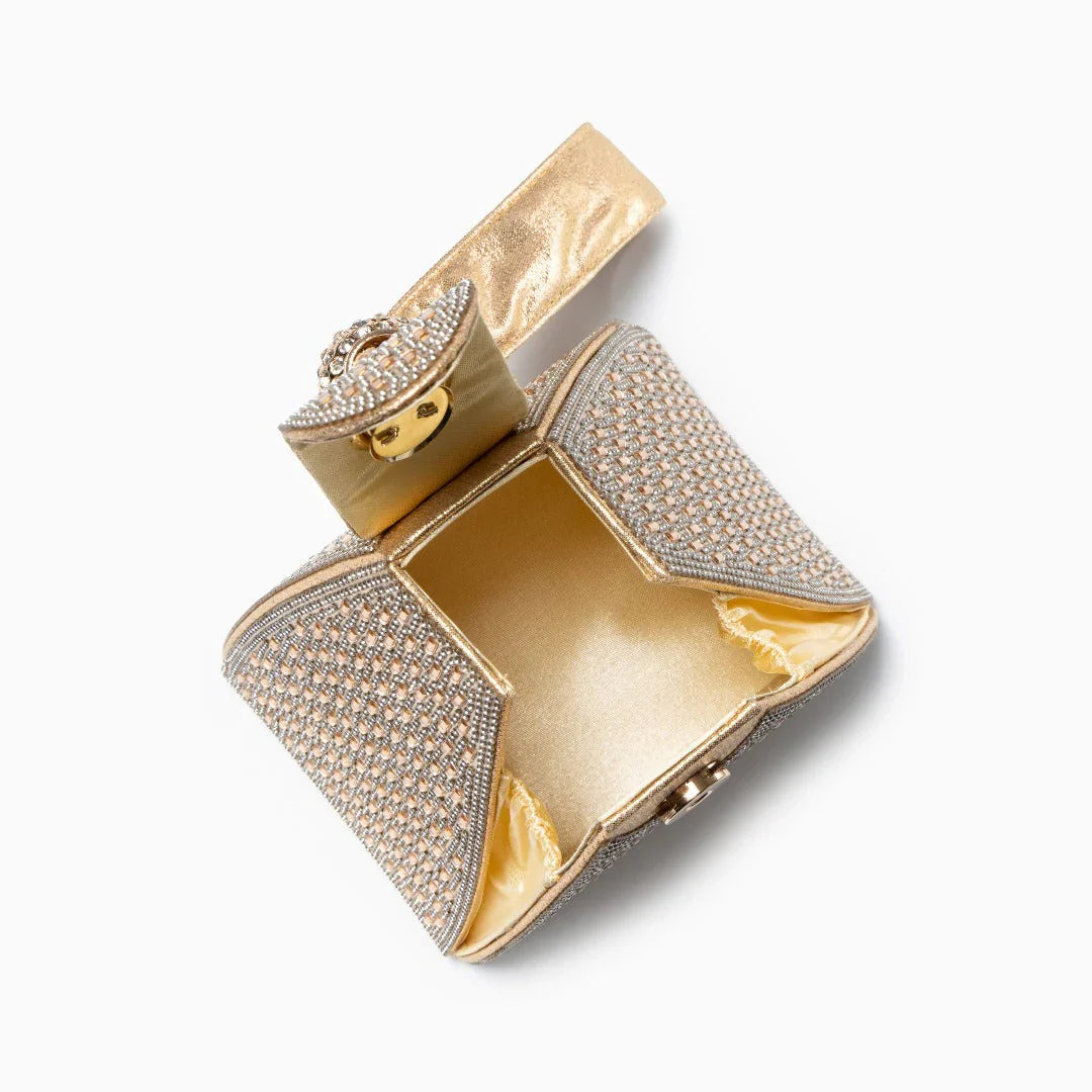 Vioraia Crystal Pyramid Handbag