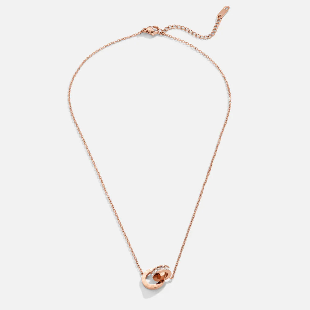 Vioraia Rose Gold Infinity Necklace