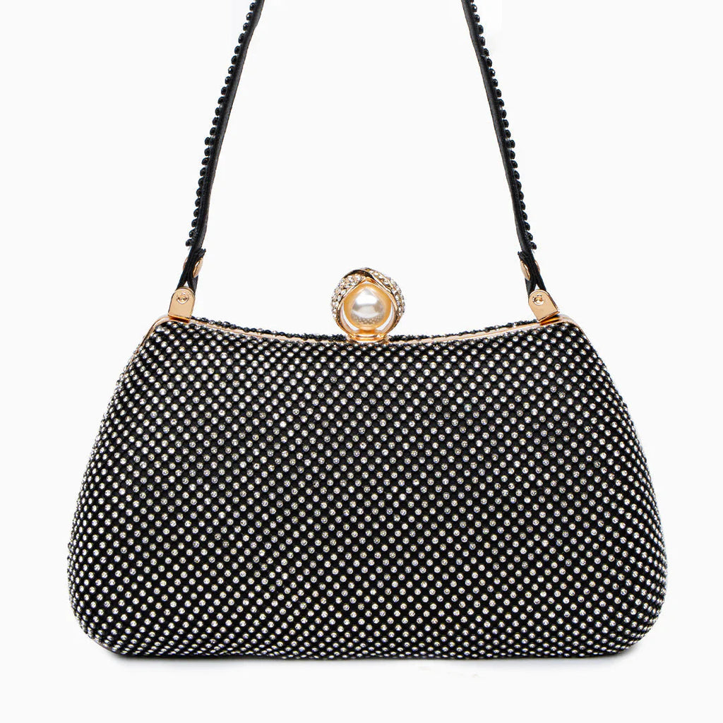 Vioraia Vintage Rhinestones Glitter Handbag