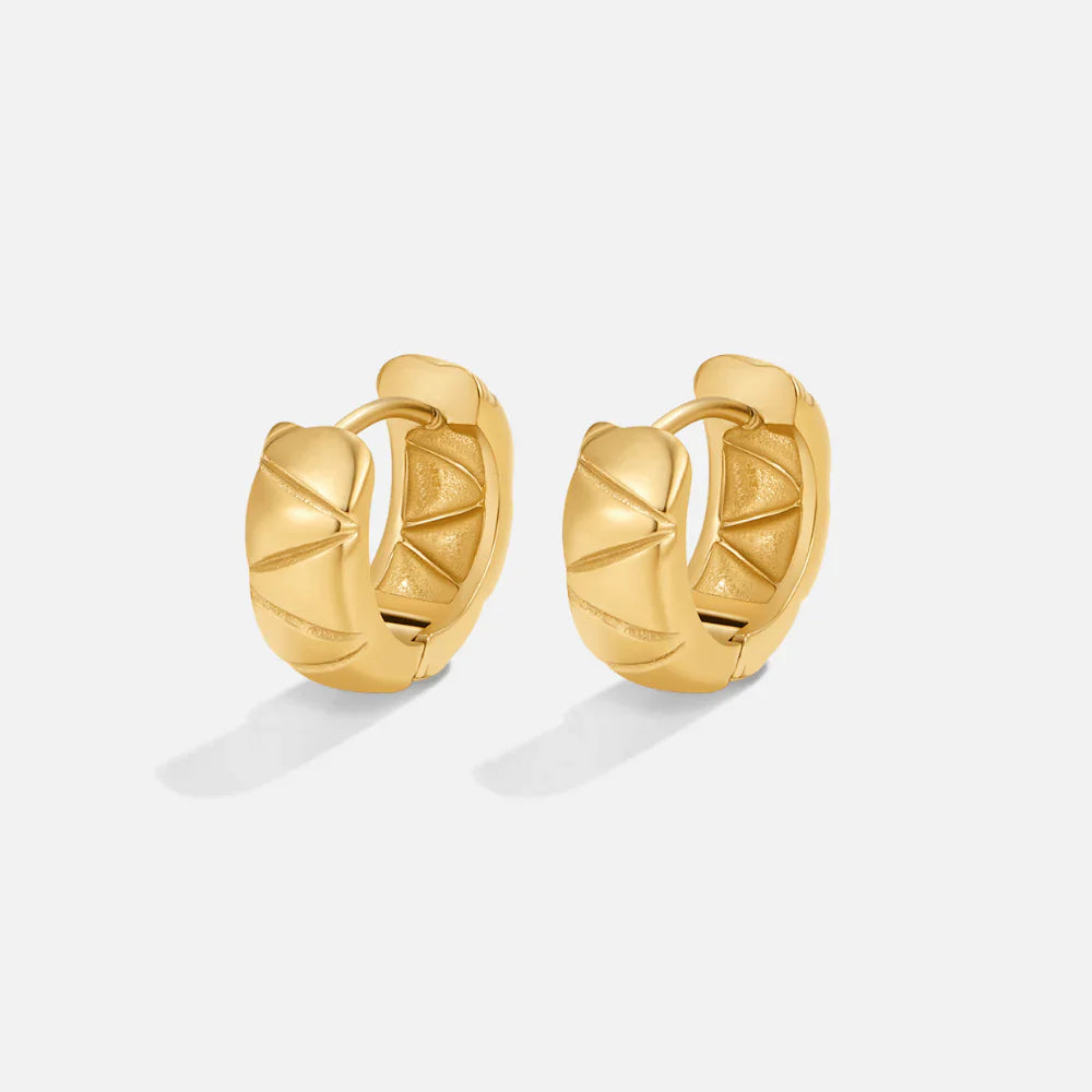 Vioraia Allison Chunky Hoop Earrings
