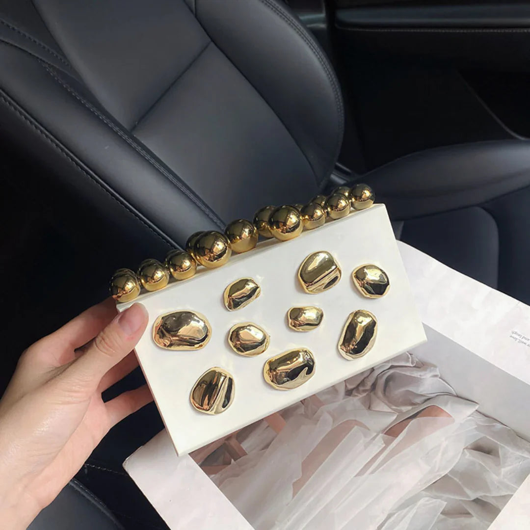 Vioraia Verdant Orbit Clutch Bag