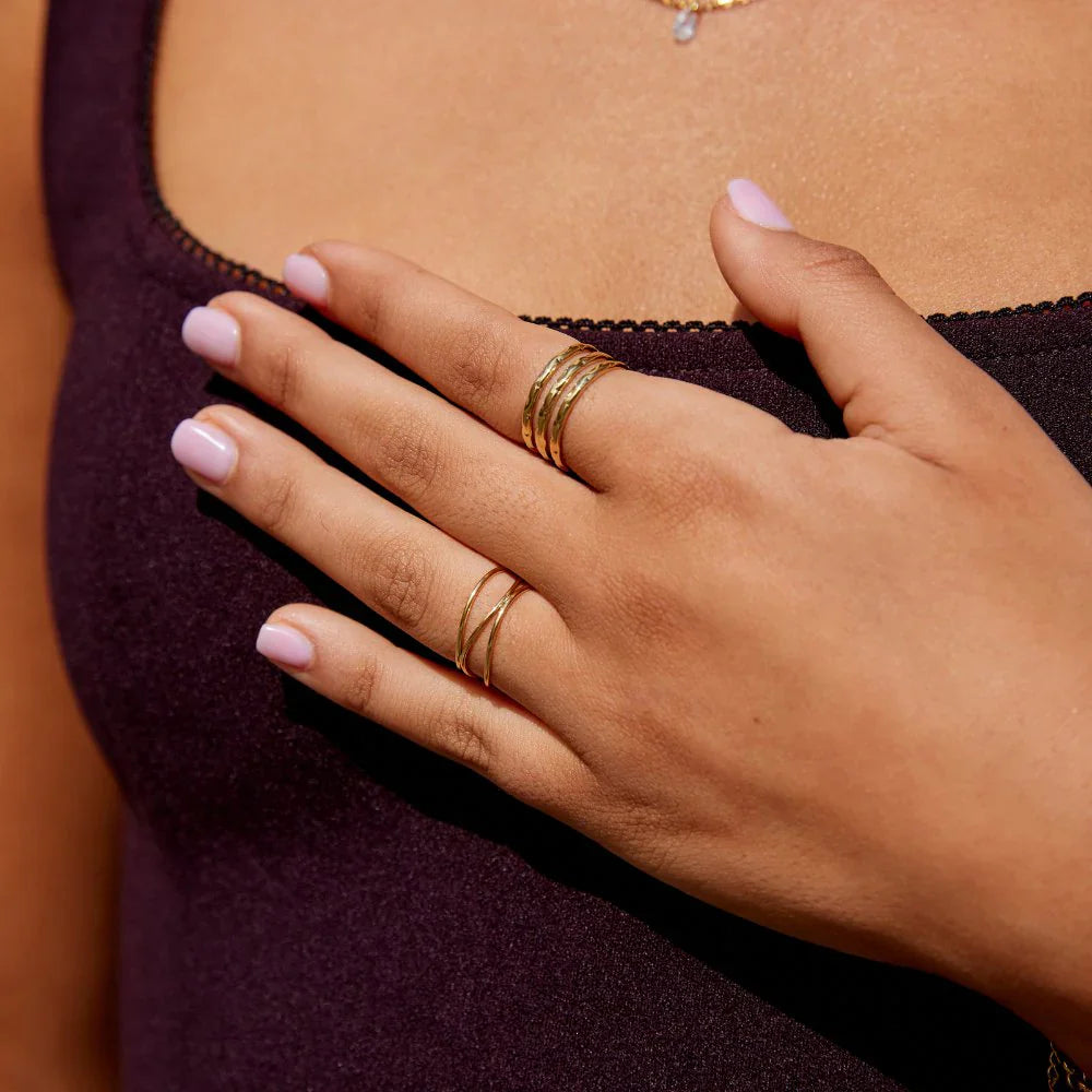 Vioraia Ohio Layered Gold Ring