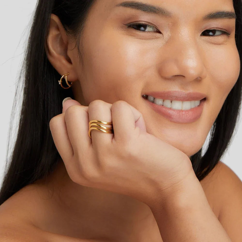Vioraia Kiya Layered Gold Ring