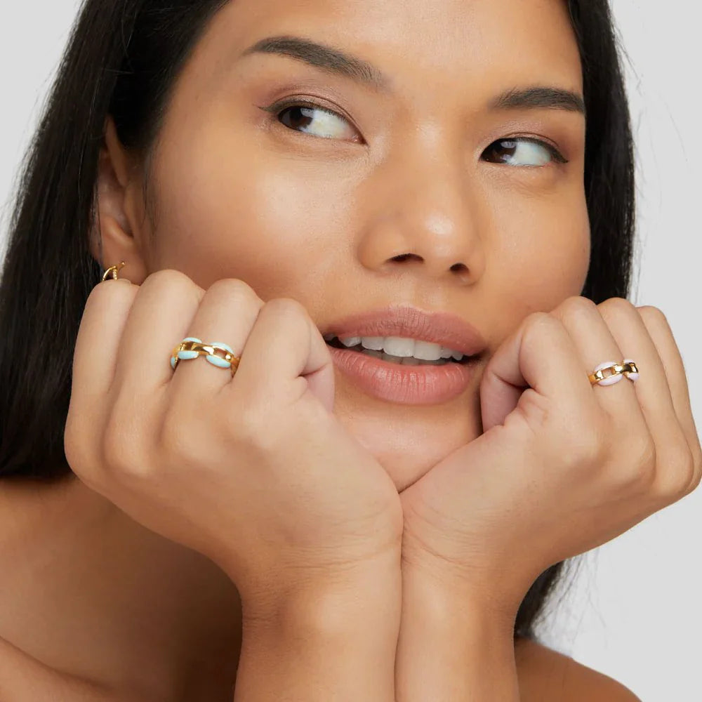 Vioraia Pink Reya Chain Ring
