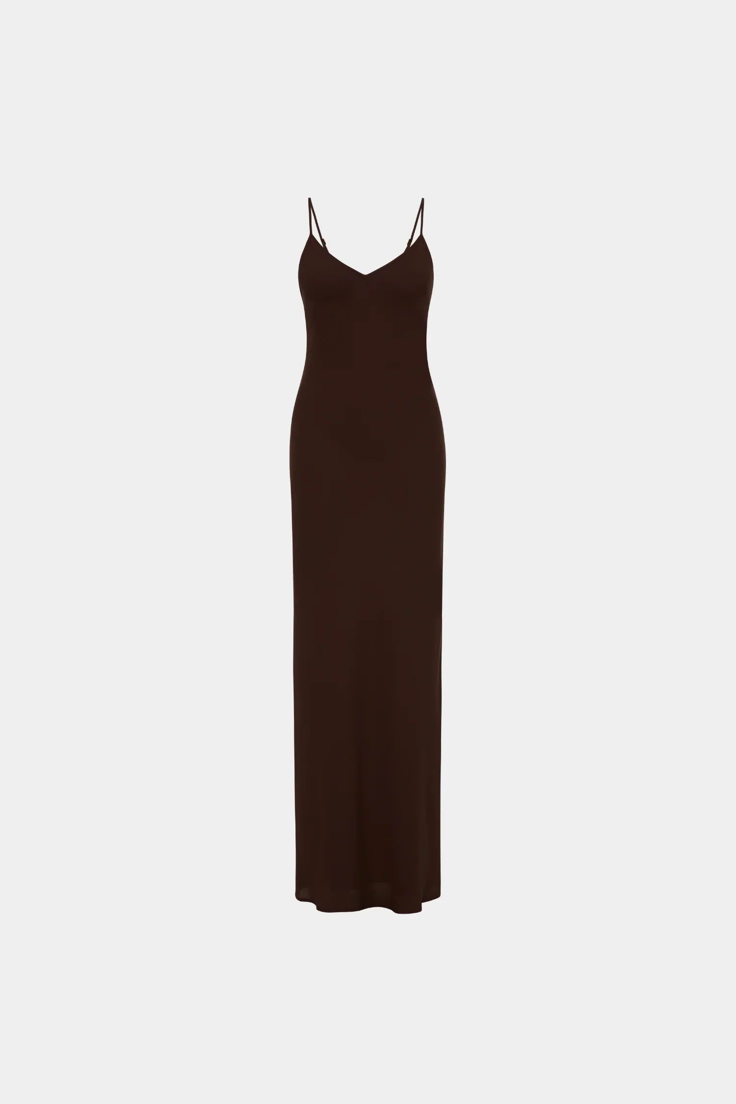 Georgette Maxi Dress | Chocolate