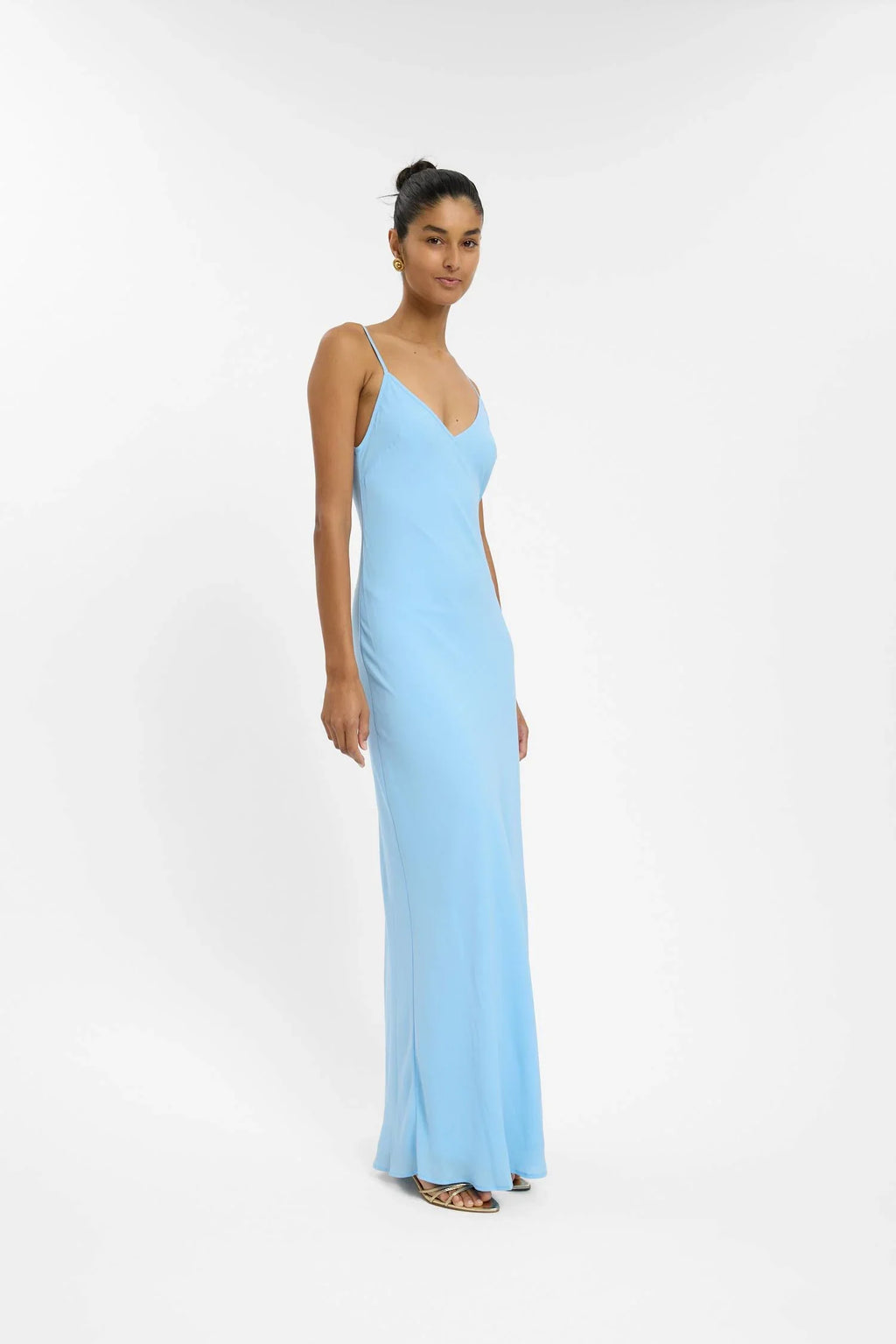 Georgette Maxi Dress | Baby Blue