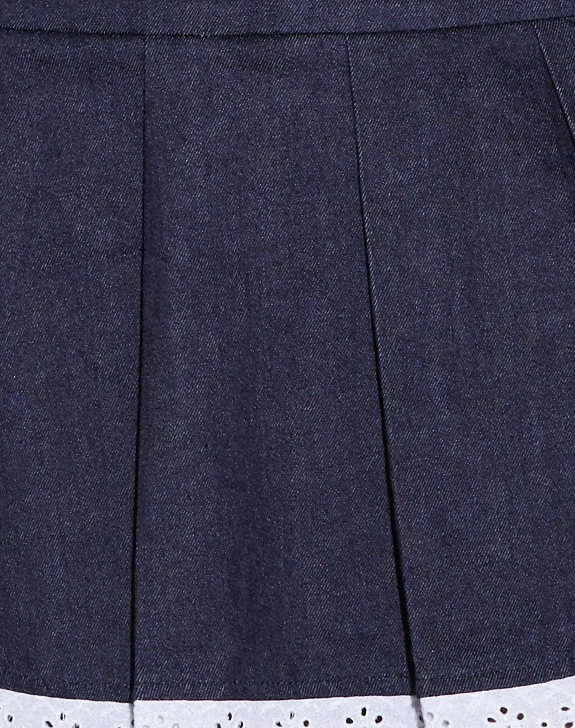 Pramuda Bandeau Mini Dress in Indigo Chambray