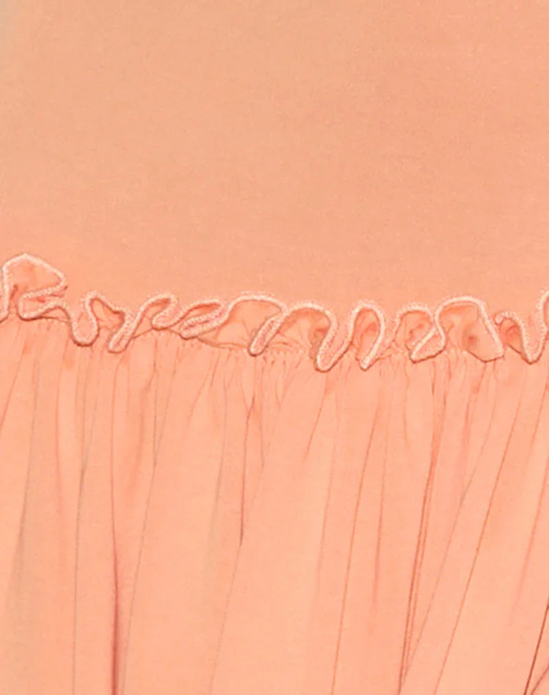 Suvi Cami Mini Dress in Coral