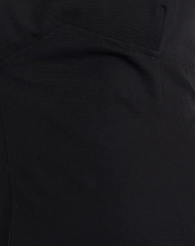Irinel Bow Back Mini Dress in Black