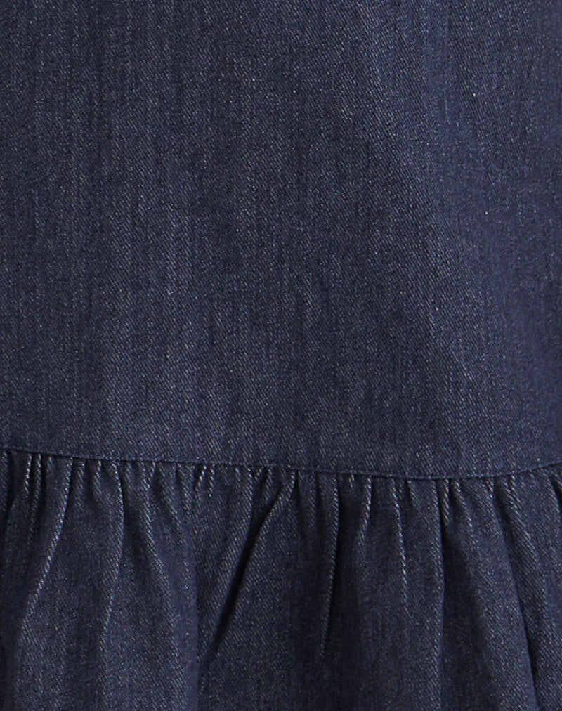 Pamina Mini Dress in Denim Indigo