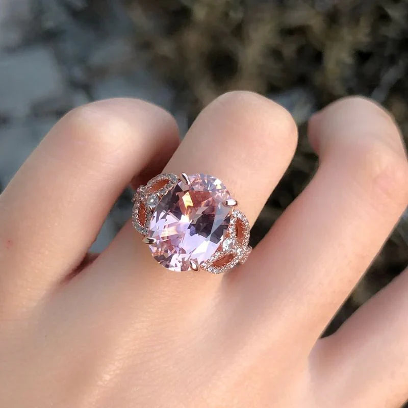 Vioraia Blushing Rose Ring