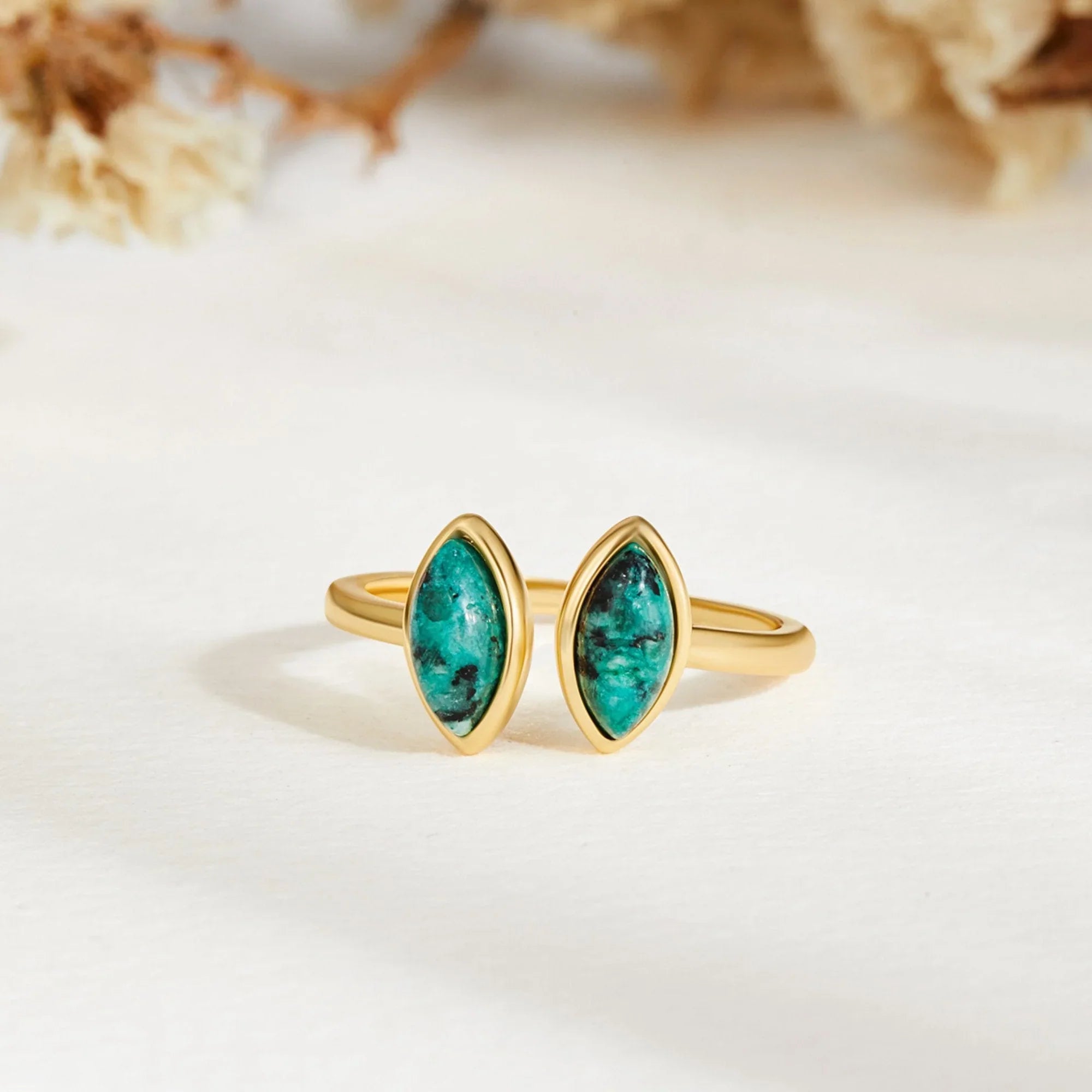 Vioraia Jade Green Wrap Ring