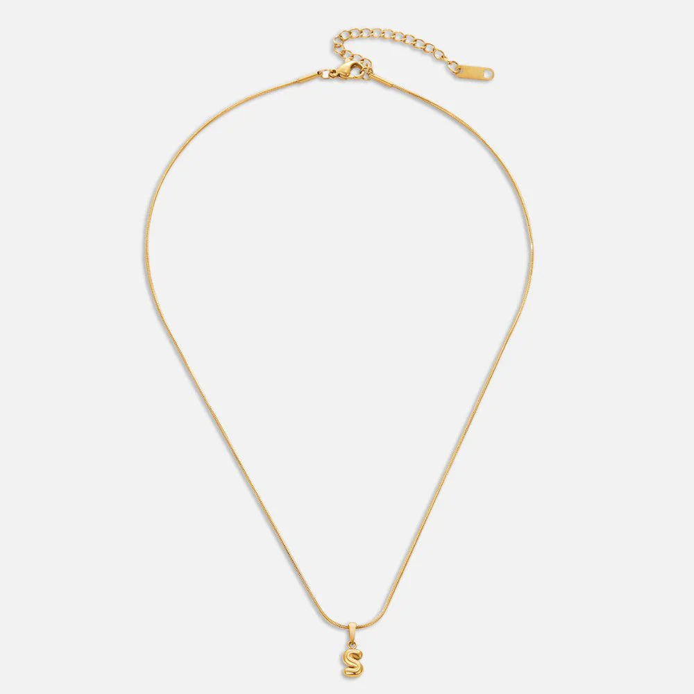 Vioraia Bubble Letter Necklace