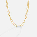 Vioraia Paperclip Gold Necklace
