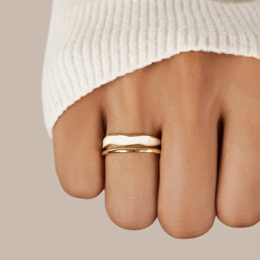 Vioraia Layered Sahara Gold Ring