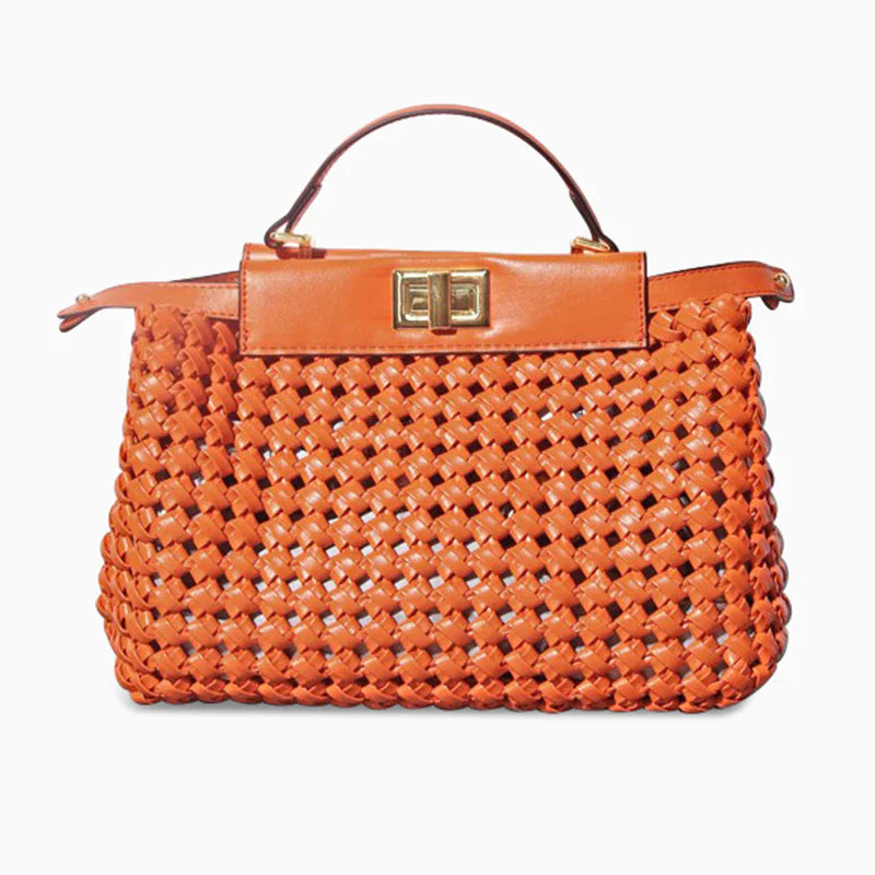 Vioraia Madelynn Braided Tote Bag