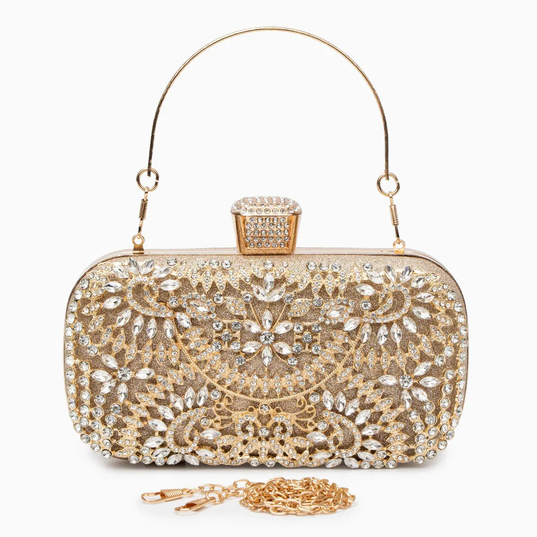 Vioraia Luxurious Flower Clutch Bag
