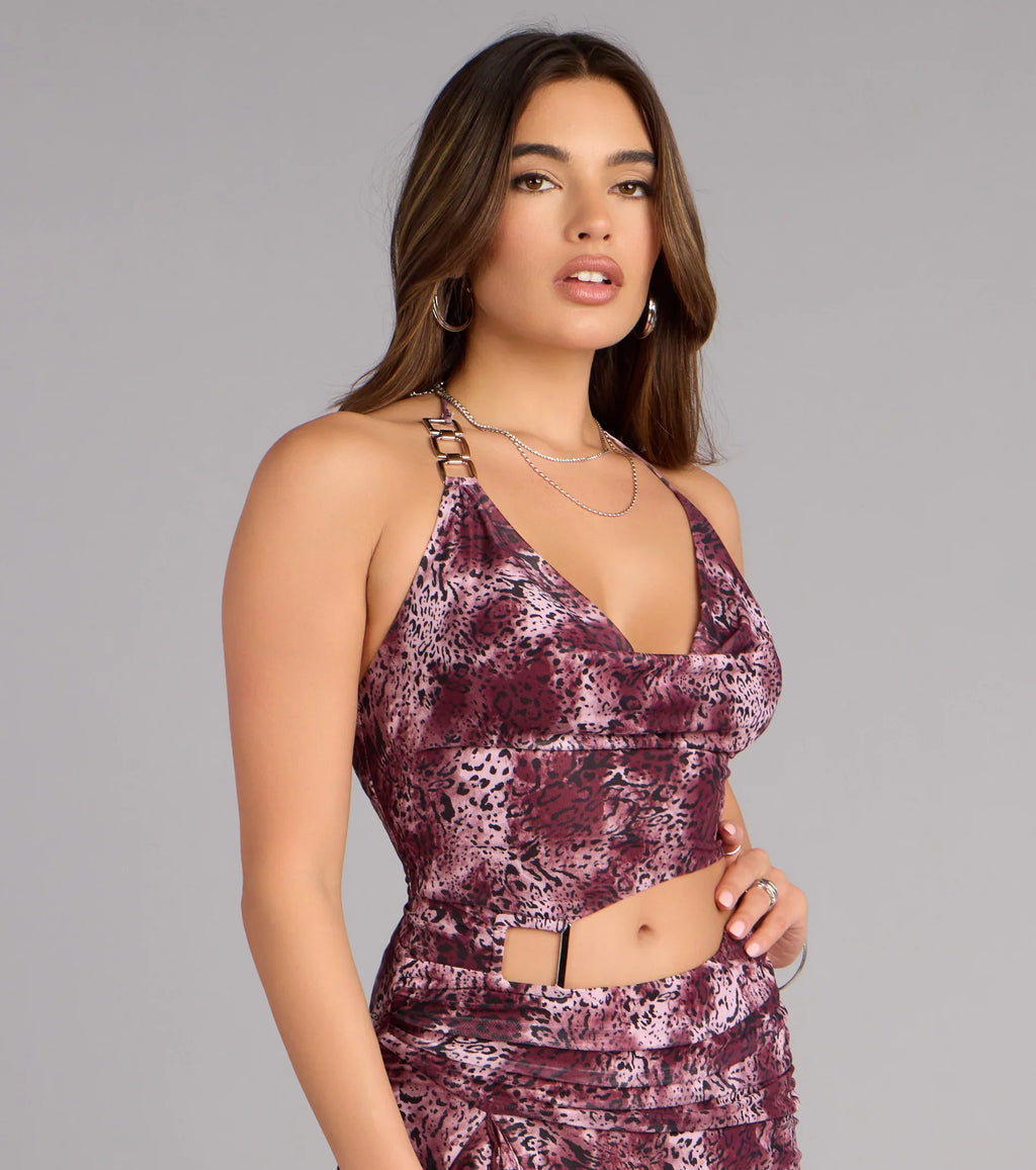 Desert Babe Abstract Cutout Mini Dress