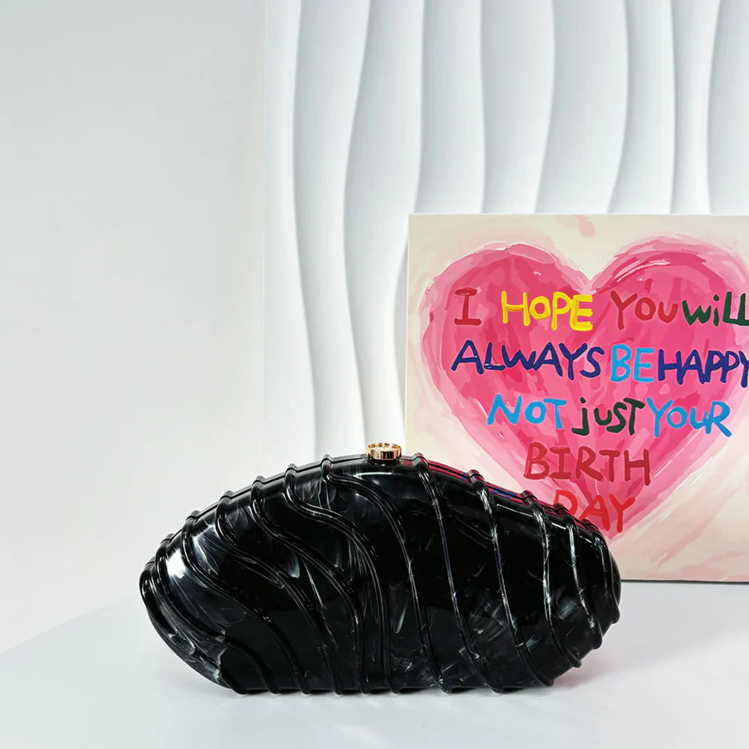 Vioraia Ravyn Shell Clutch Bag