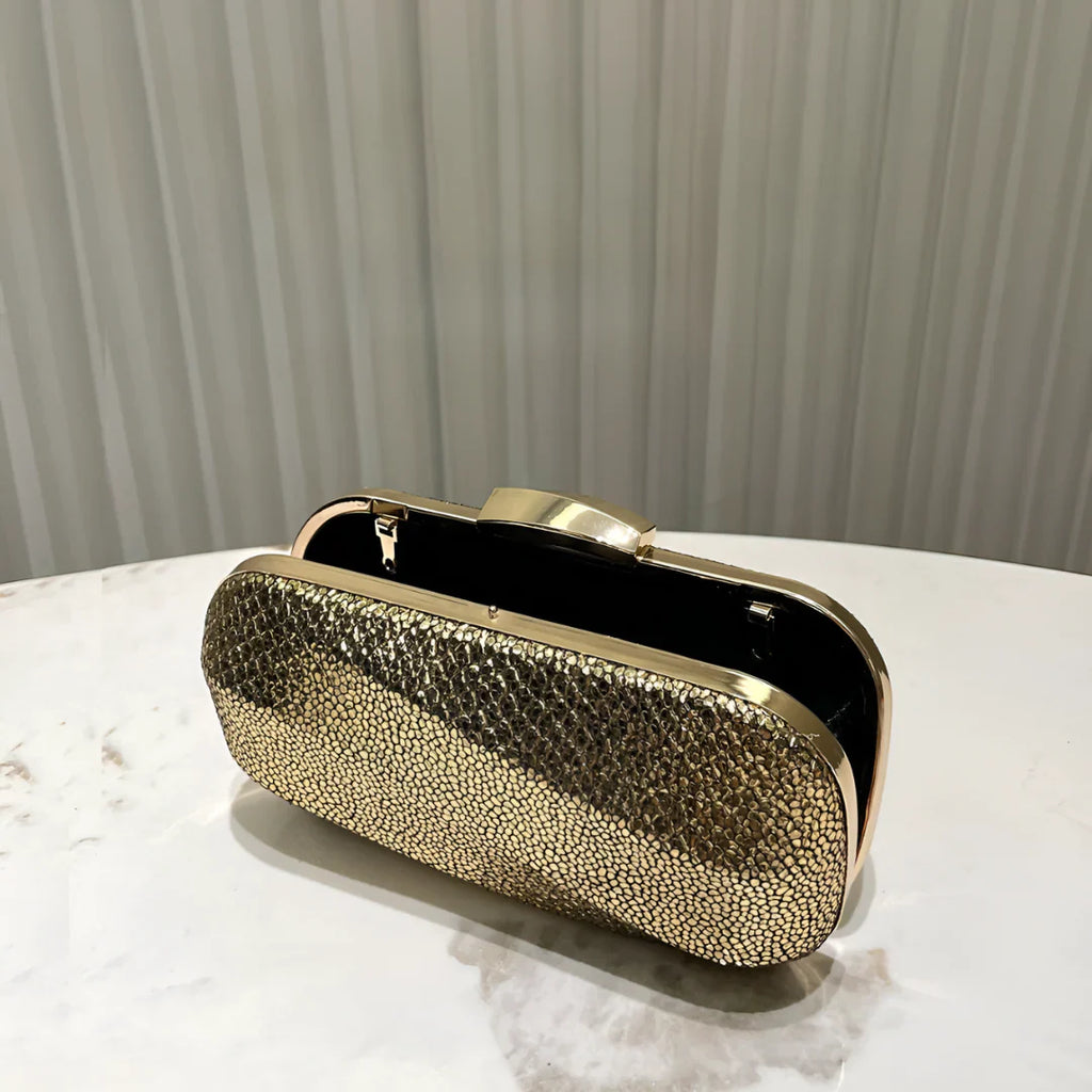Vioraia Aurum Crush Clutch Bag