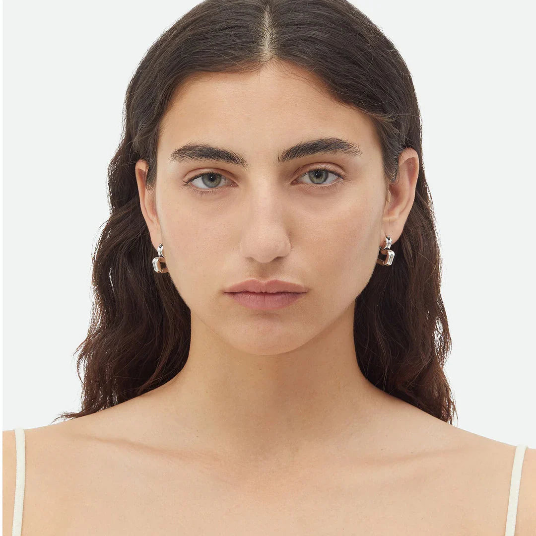 Vioraia Lina Abstract Hoop Earrings