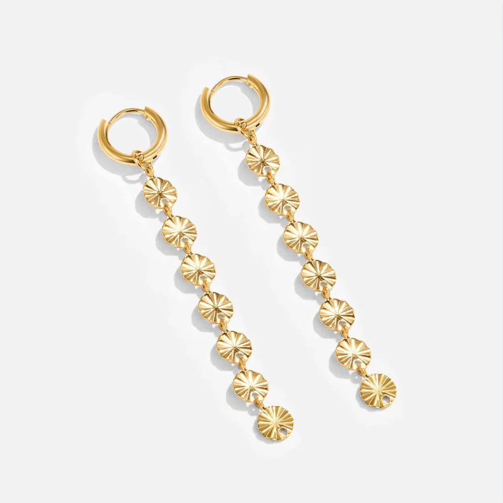 Vioraia Amari 18K Gold Disc Earrings