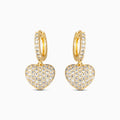 Vioraia The Hills Heart Pendant Earrings