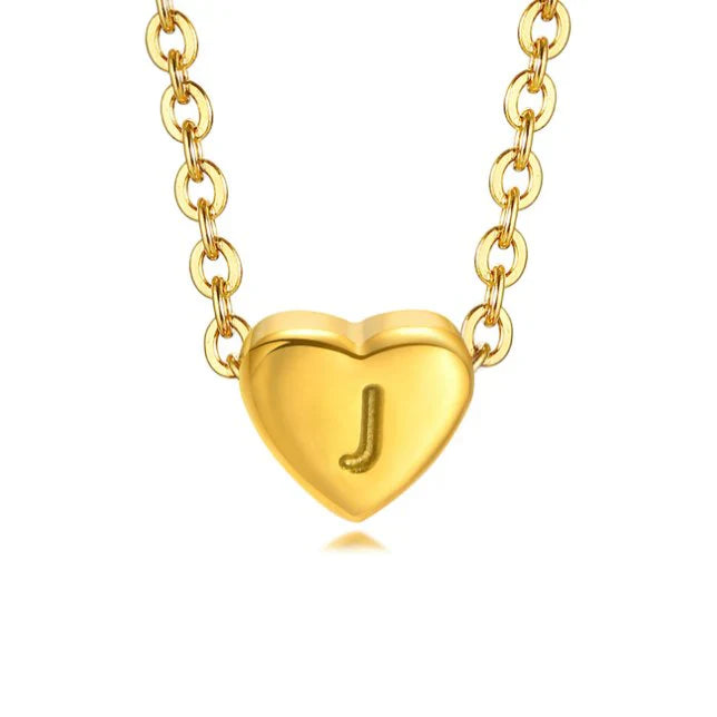 Vioraia Letter Heart Necklace