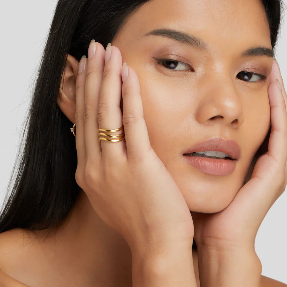 Vioraia Kiya Layered Gold Ring